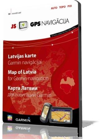 Полностью маршрутизируемая Топографическая Карта Латвии Для Garmin и Garmin