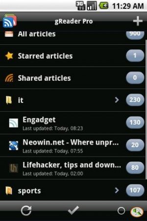 gReader -  RSS   Android