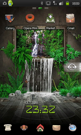 3D Waterfall Go Launcher Ex