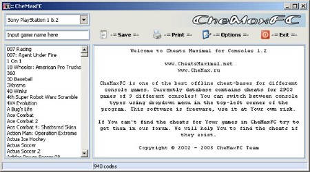 CheMax for Consoles v.2.9 -