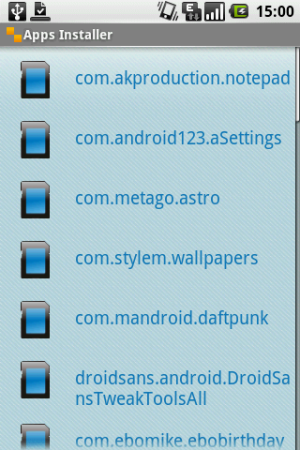 Android app installer