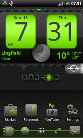 Bright Green Android (Go Launcher Ex)