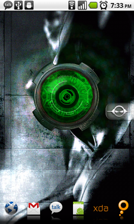   Droid X Green Eye