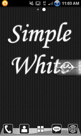 Simple White (Go Launcher Ex)
