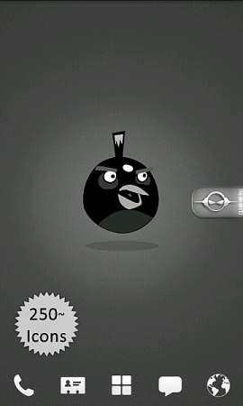 Angry Birds Black (Go Launcher Ex)