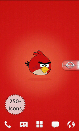 Red Angry Bird (Go Launcher Ex)