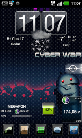 Android Cyber War (Go Launcher Ex)