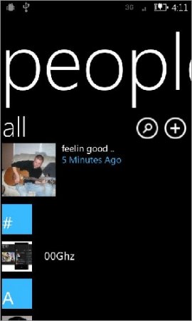 WP7 Contacts