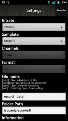 Android MP3 Recorder  