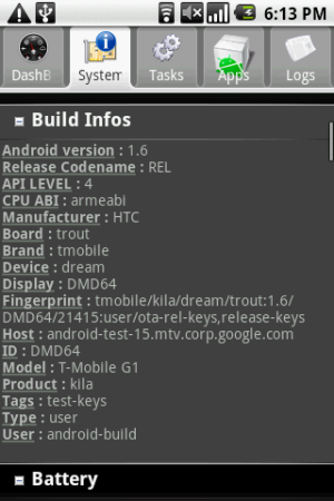 Android System info