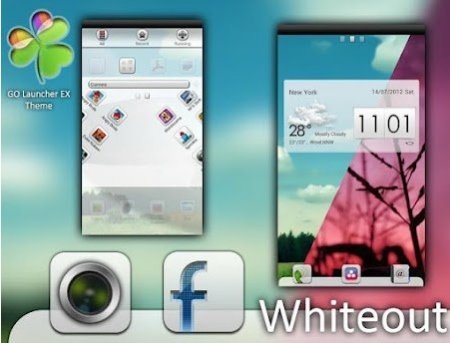 Whiteout GO Launcher EX Theme