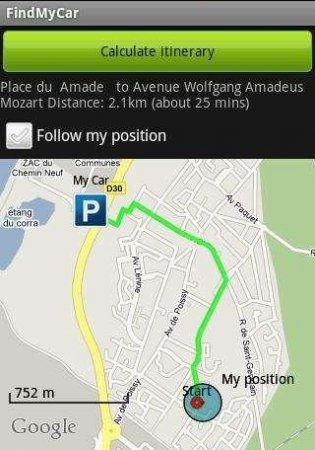 Android FindMyCar 2.1