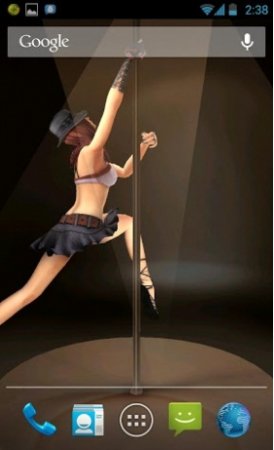 3D Pole Dance Live Wallpaper