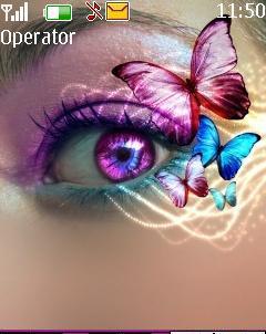  Pink Butterfly Eye By ACAPELLA