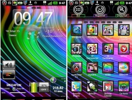 Rainbow ICS GO Launcher EX -   Android