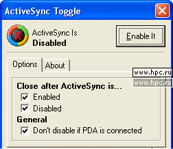 ActiveSync Toggle