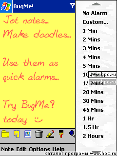 BugMe! 3.0 for Pocket PC