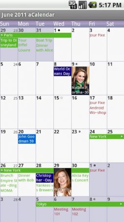 aCalendar  Android Calendar