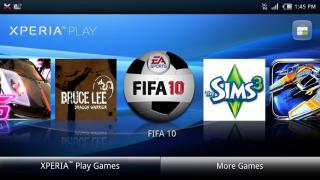 Xperia PLAY games launcher 