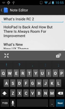 HoloPad For Android 4.0+