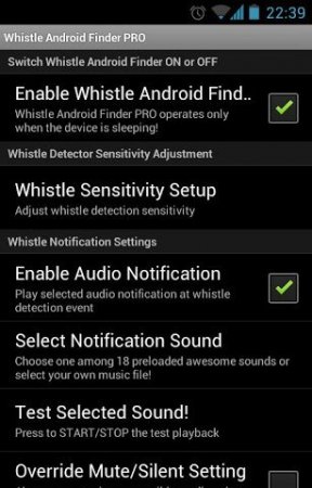 Whistle Android Finder PRO 4.5