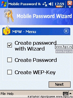 Mobile Password Wizard 
