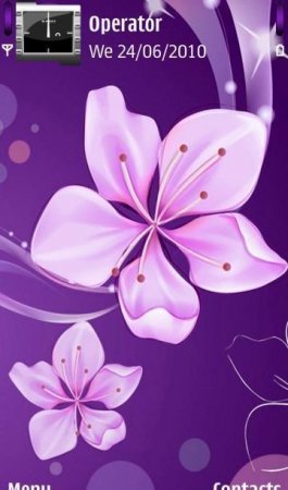    Purple Flowers By ACAPELLA