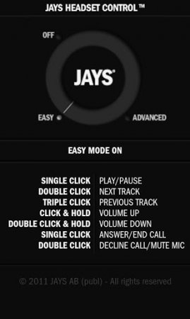 JAYS Headset Control