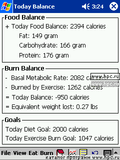 Diet and Exercise Planner