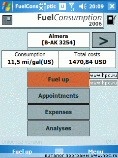 MASPware FuelConsumption 2006 