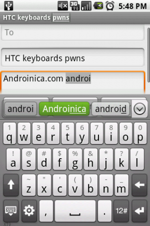 HTC Touch Input 