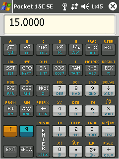 Pocket 15C SE Scientific Calculator