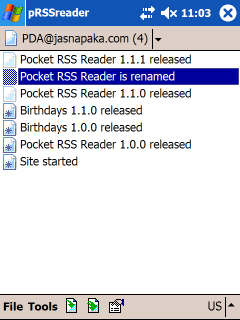 Pocket RSS Reader