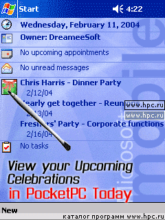 Celebrate Today PPC 2003 + TodayPlugin