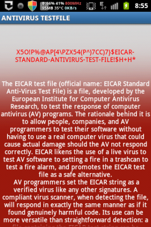 EICAR ANTI-VIRUS Test