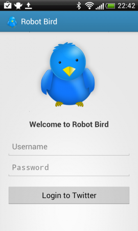 Robot Bird - Twitter for ICS