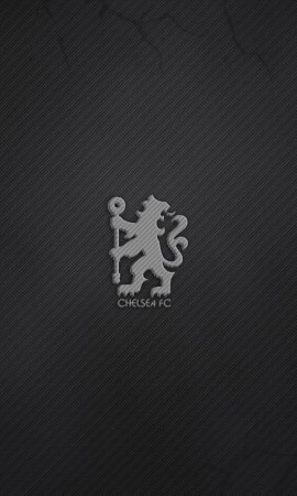 Логотип Челси на черном фоне