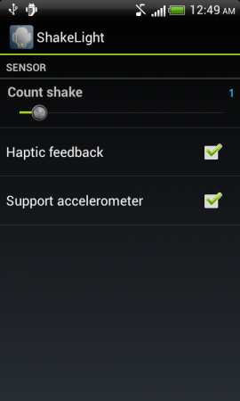 Android ShakeLight