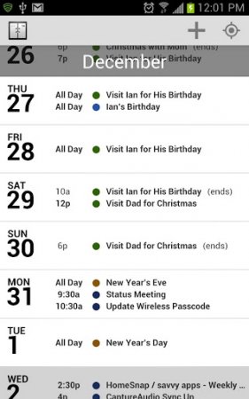 Agenda Calendar