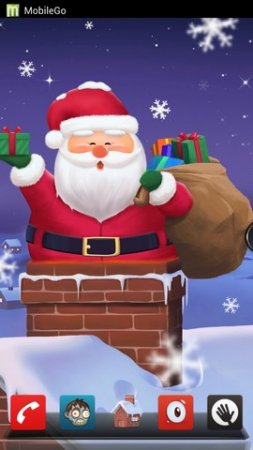 Cuddly Santa Launcher Theme