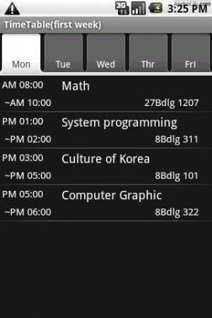TimeTable (for Student)
