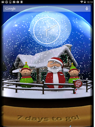 3D Christmas Advent Snowglobe