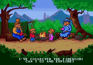  :    (The Berenstain Bears' camping adventure)