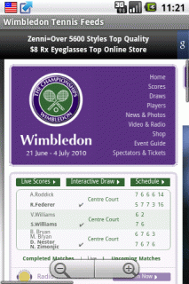 Wimbledon Tennis Feeds