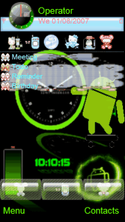 Android clock animated