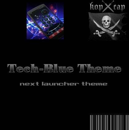 Blue-Tech Theme Next Launcher
