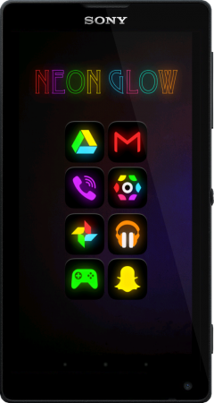 Neon Glow Icon Pack