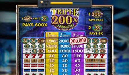 Triple 200x one hundred pay: Slot machine (Тройной двухсоткратный выигрыш: Слот-машина)